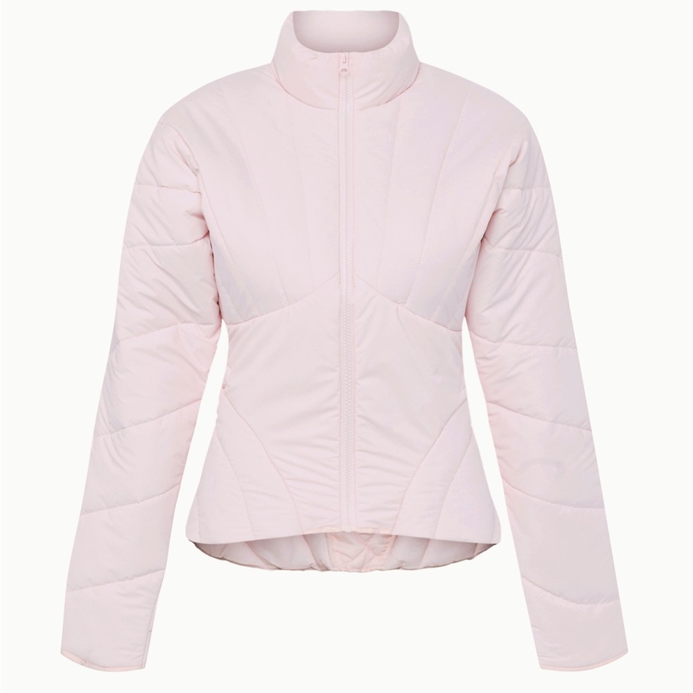 Pink Sculpted Puffer Jacket